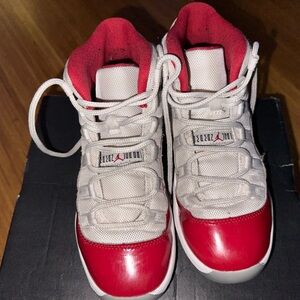 Retro Jordan 11s White & Red